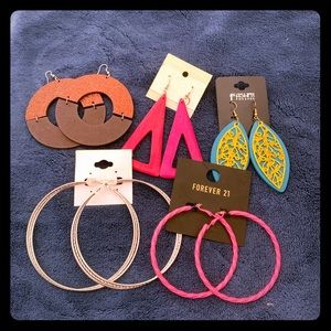 Earrings and bracelets